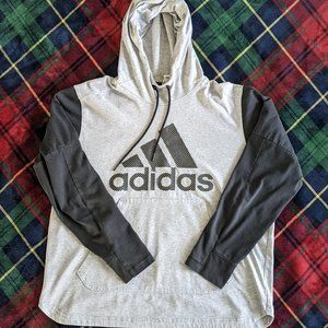 Mens Adidas Gray Athleisure Hoodie